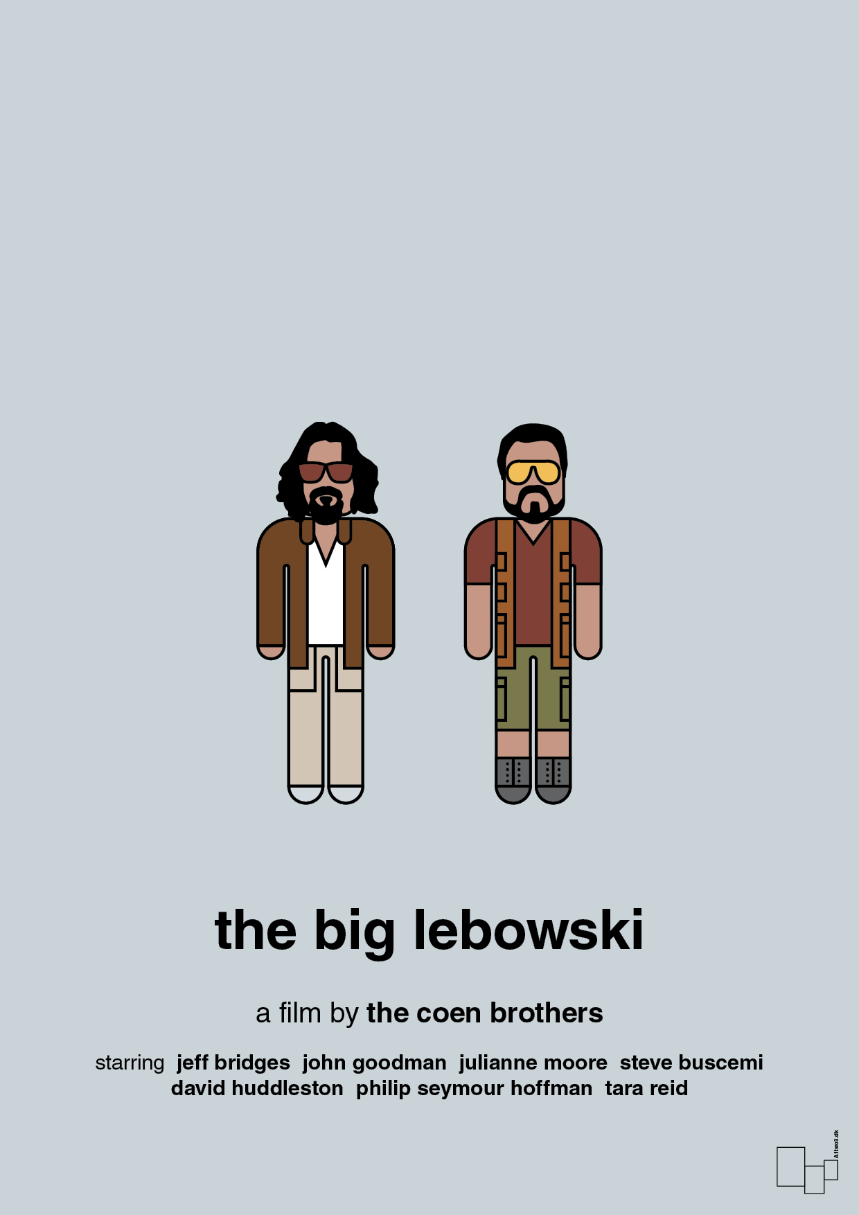 the big lebowski - Plakat med Film & TV i Light Drizzle
