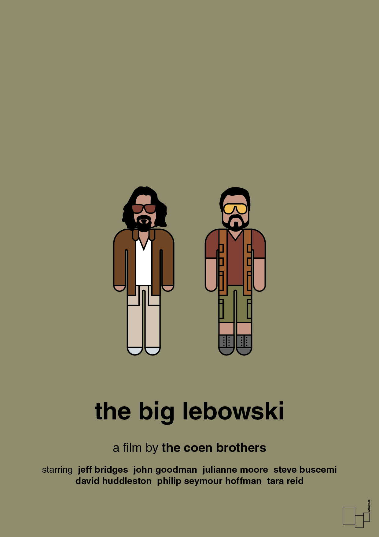 the big lebowski - Plakat med Film & TV i Misty Forrest