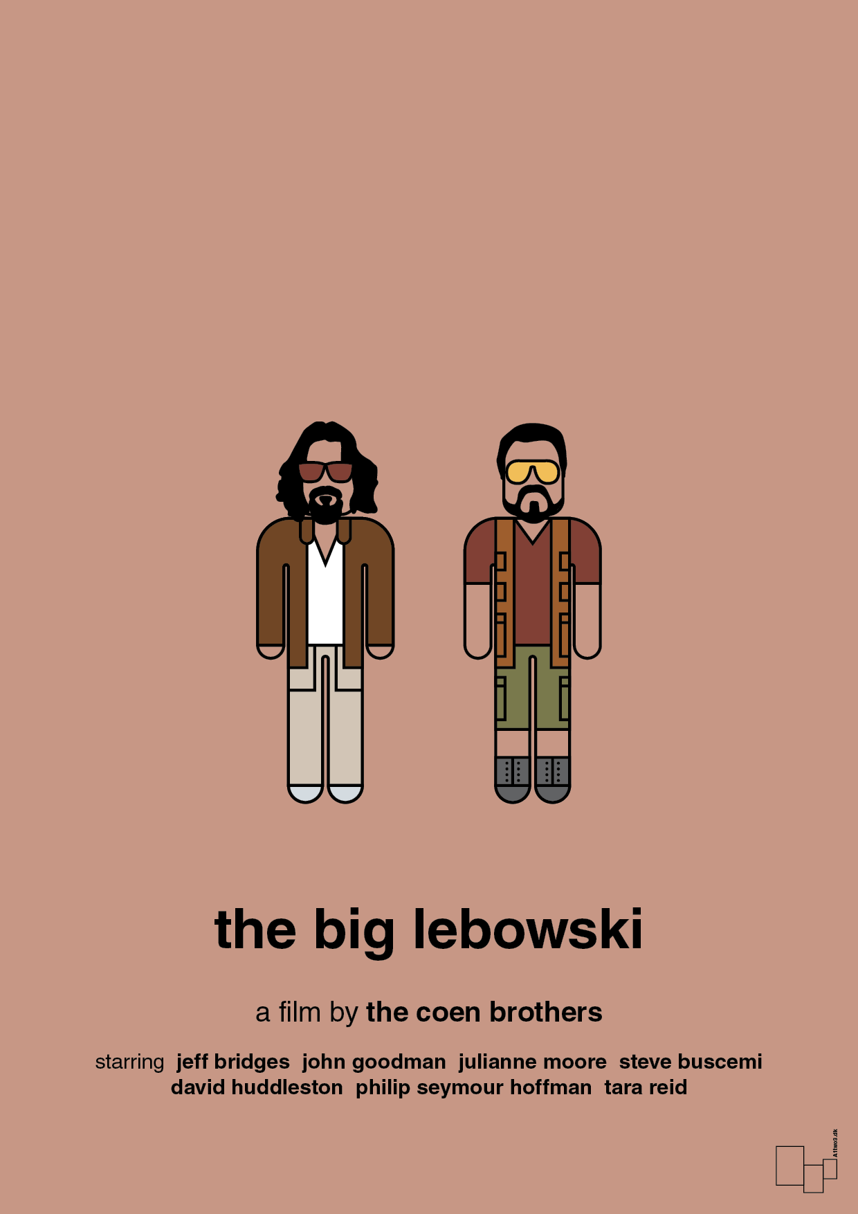 the big lebowski - Plakat med Film & TV i Powder