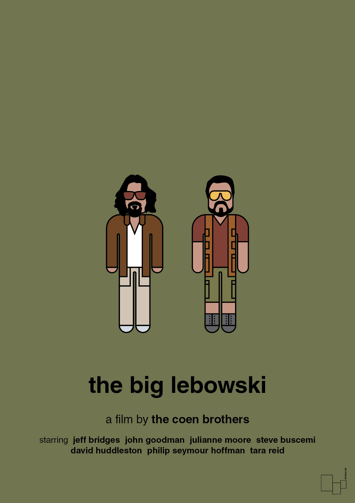 the big lebowski - Plakat med Film & TV i Secret Meadow