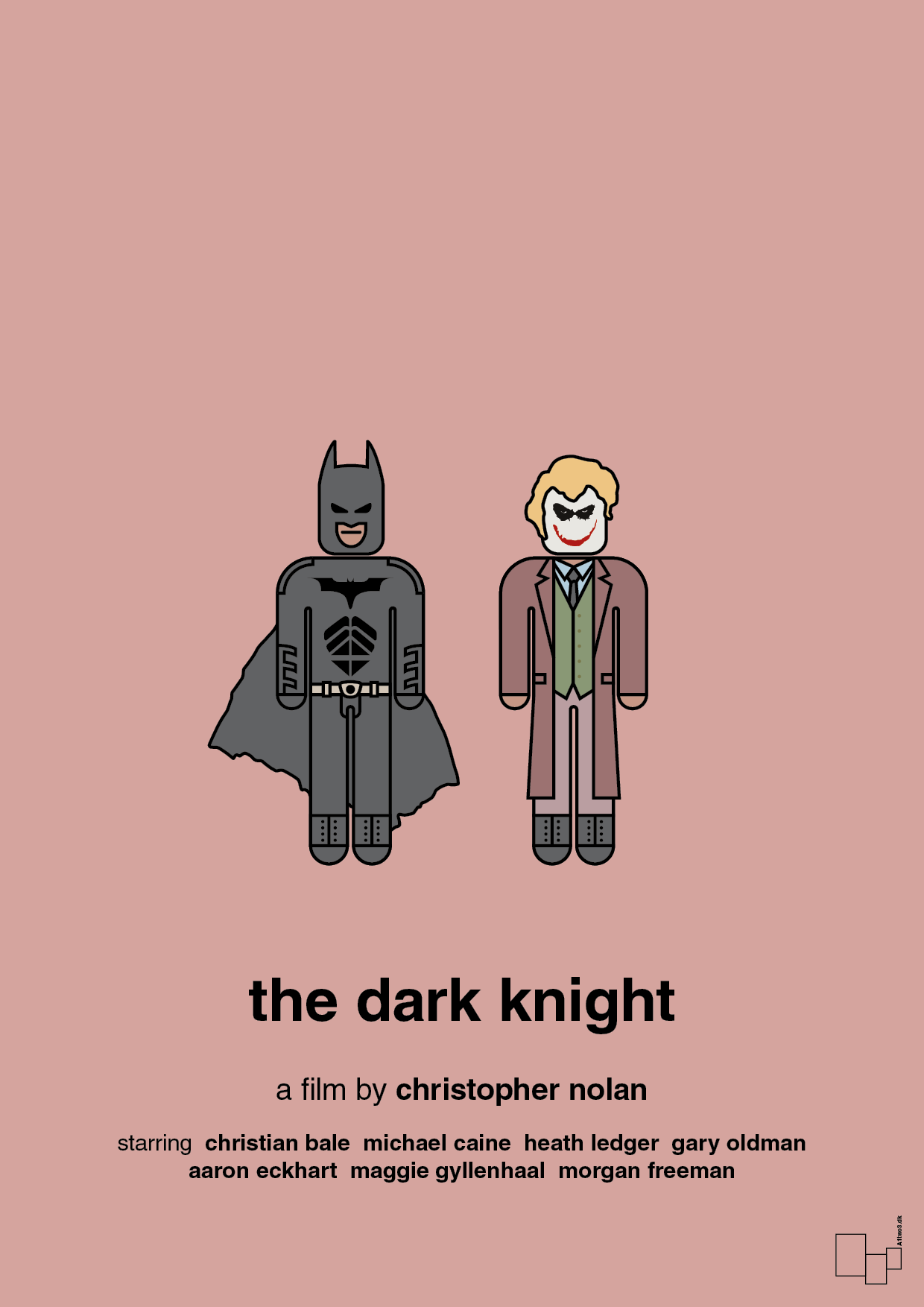 batman - the dark knight - Plakat med Film & TV i Bubble Shell