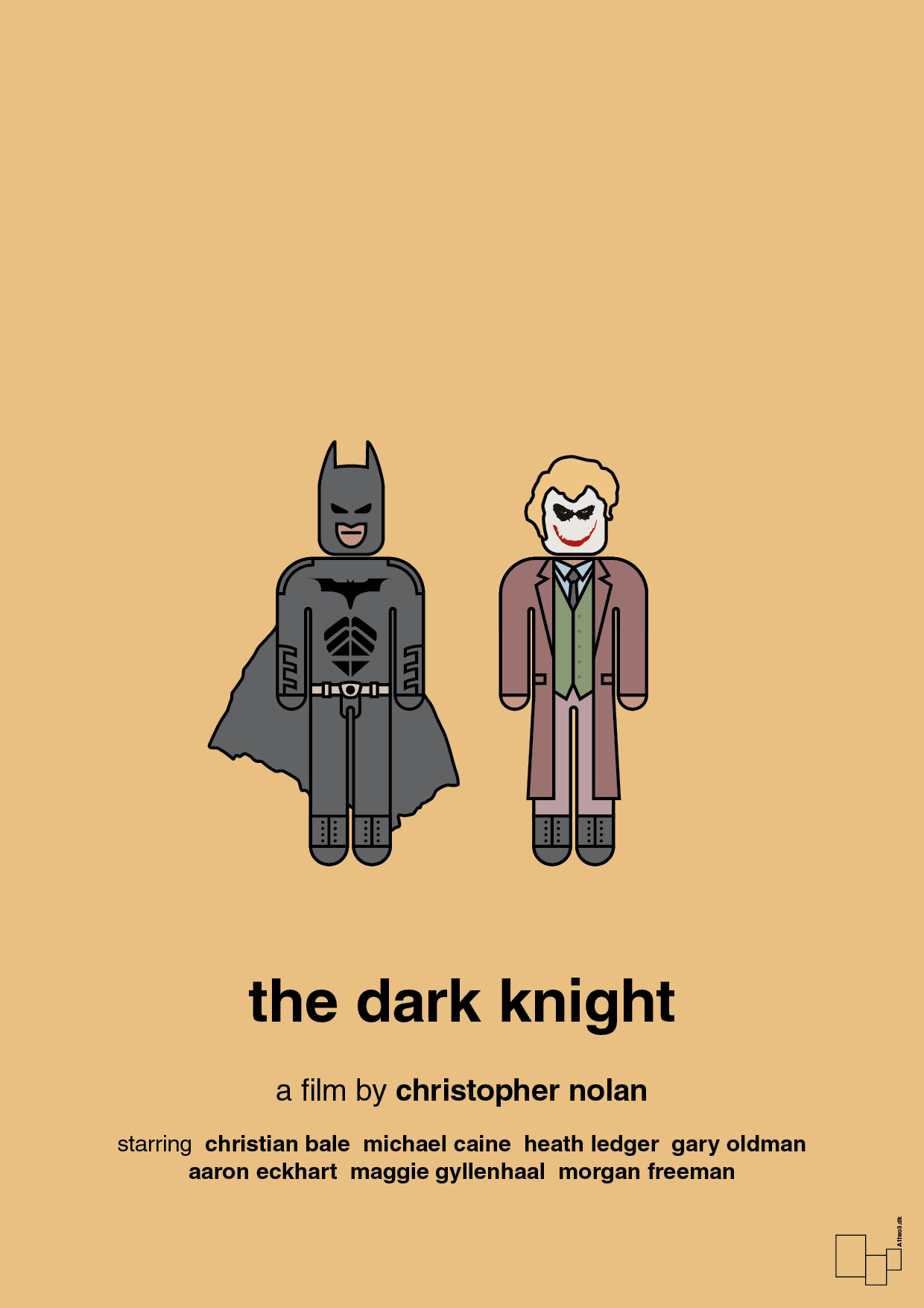 batman - the dark knight - Plakat med Film & TV i Charismatic
