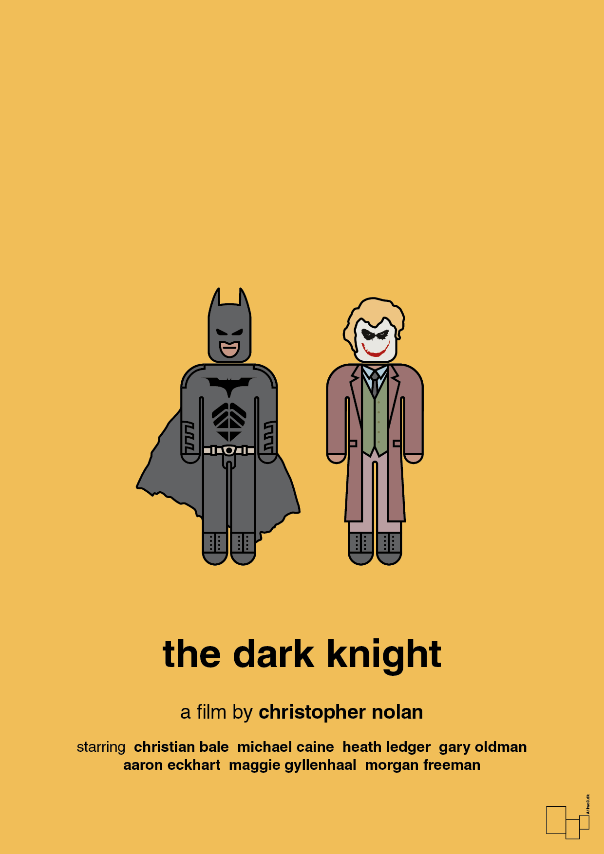 batman - the dark knight - Plakat med Film & TV i Honeycomb