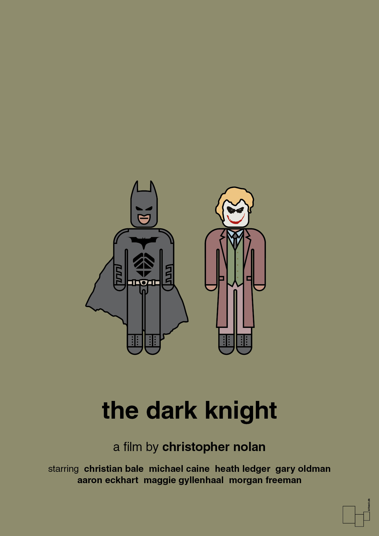 batman - the dark knight - Plakat med Film & TV i Misty Forrest