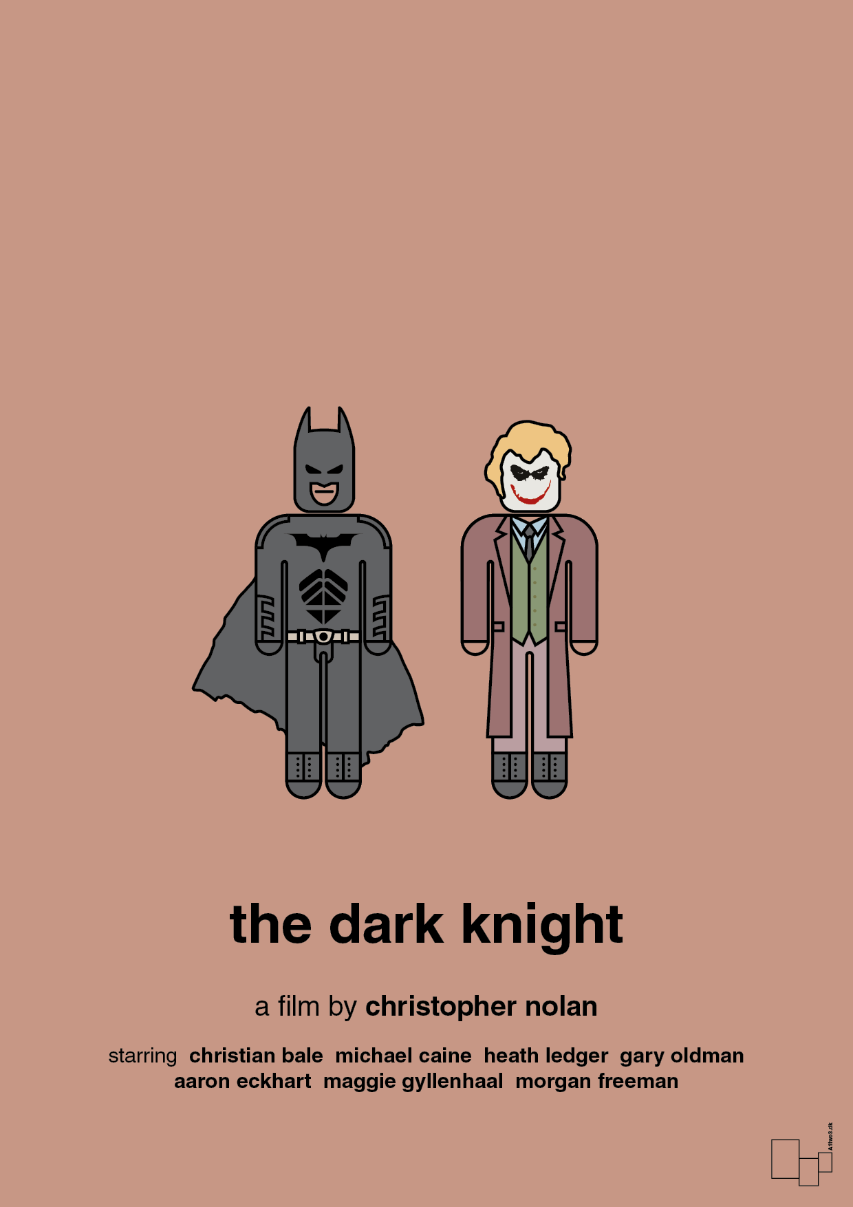 batman - the dark knight - Plakat med Film & TV i Powder