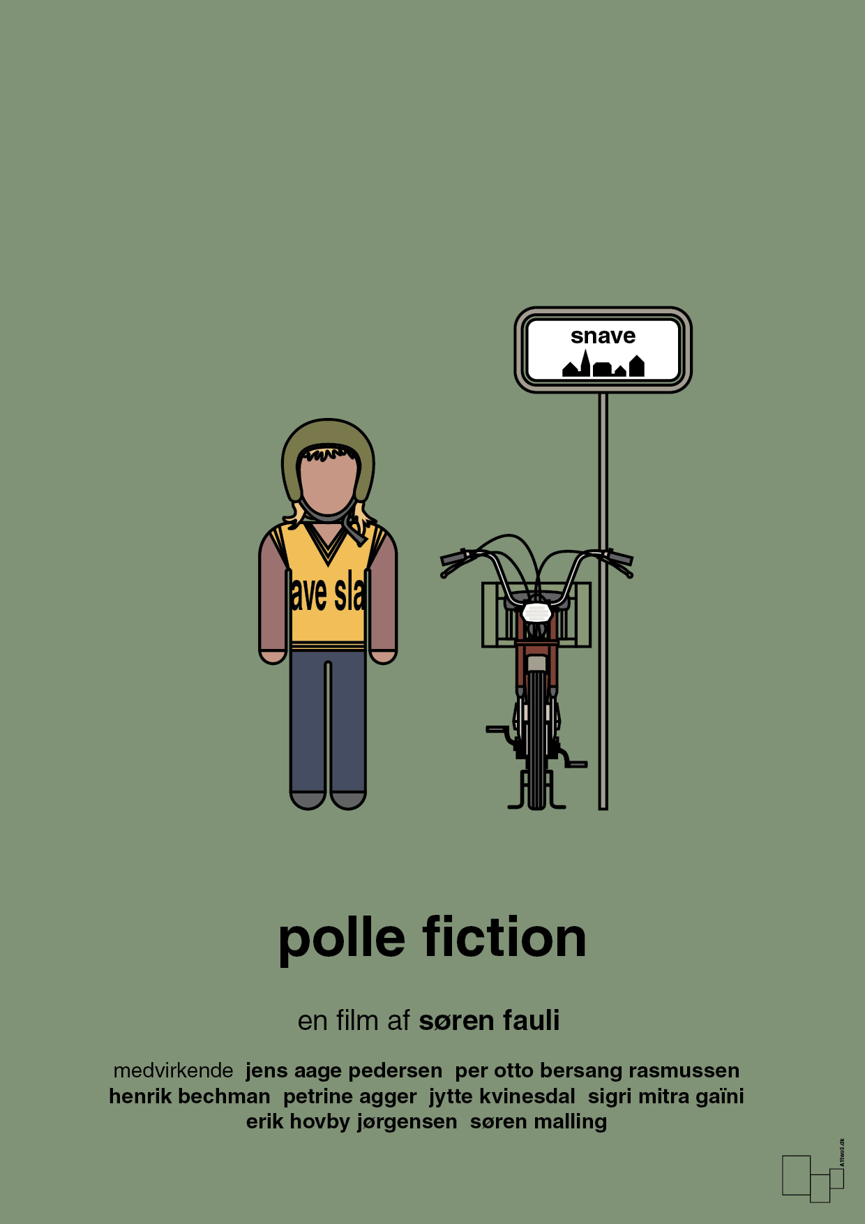 polle fiction - Plakat med Film & TV i Jade